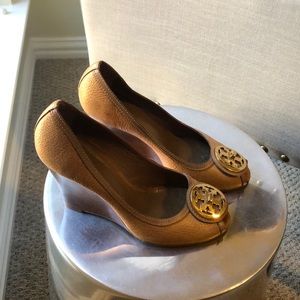 Tory and Burch camel wedges